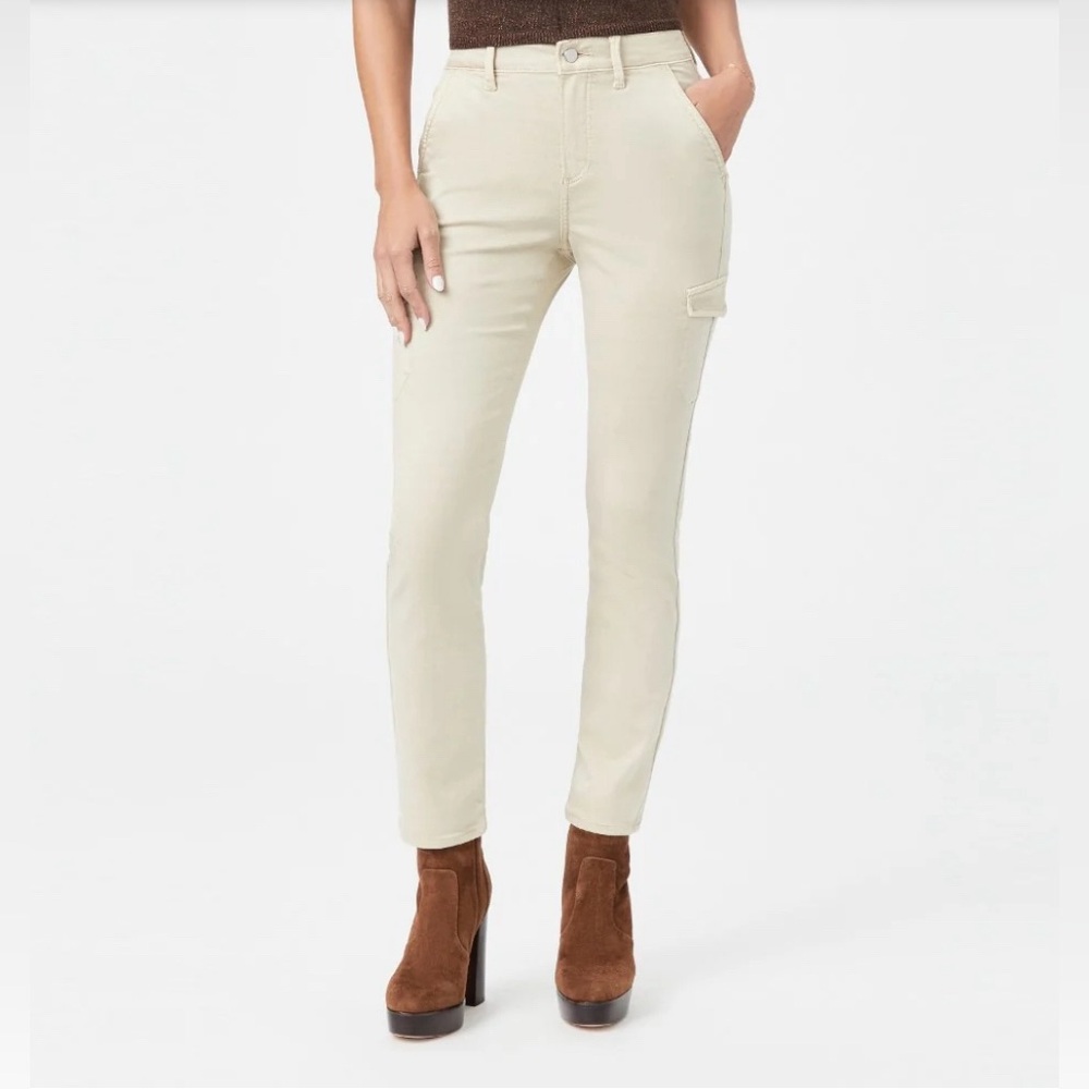 Paige high rise skinny cargo Paige  Jolie Pant | Vintage Warm Sand | 26